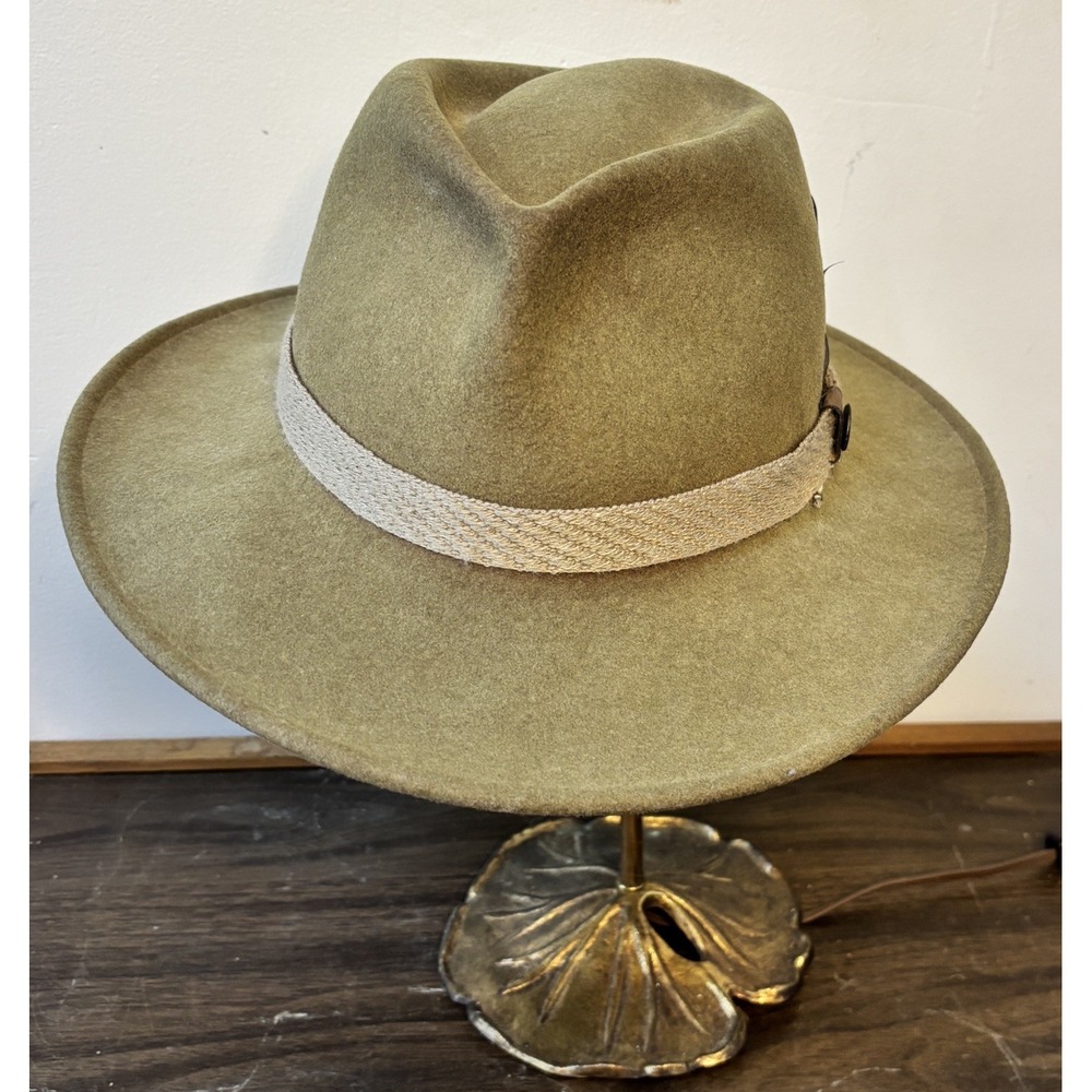 Vintage!! Sierra Club John Muir Collection Fedora Hat Wool Made in the USA